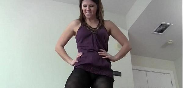 Let me wrap my soft pantyhose around your cock JOI
